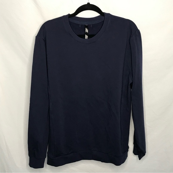 Fabletics Other - Fabletics‎ Men's The Courtside Crew Neck L/S Sweatshirt Blue Size Large EUC